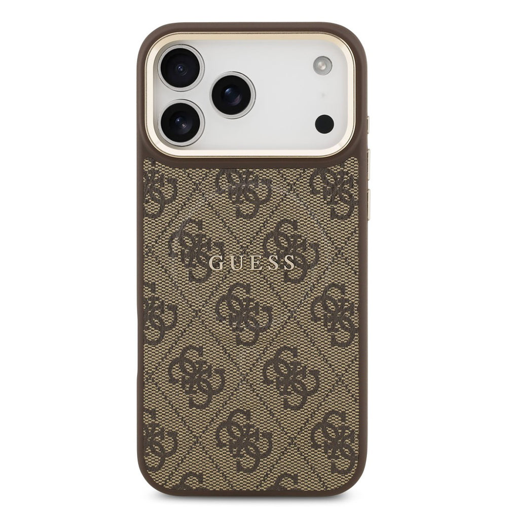 MagSafe hoesje voor Apple iPhone 17 Pro Max, Guess, 4G Classic, Bruin