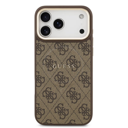 MagSafe hoesje voor Apple iPhone 17 Pro Max, Guess, 4G Classic, Bruin