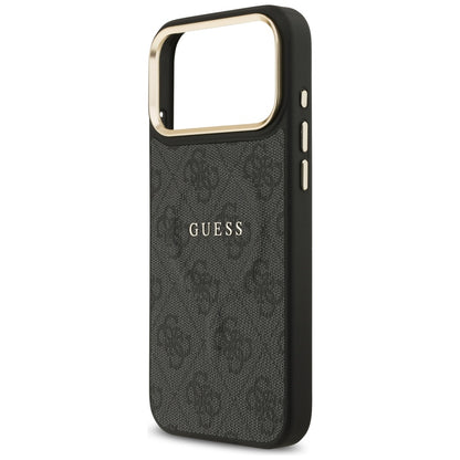 MagSafe hoesje voor Apple iPhone 17 Pro Max, Guess, 4G Classic, Zwart
