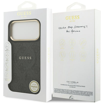 MagSafe hoesje voor Apple iPhone 17 Pro Max, Guess, 4G Classic, Zwart