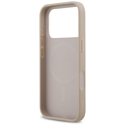 MagSafe hoesje voor Apple iPhone 17 Pro Max, Guess, 4G Printed Stripes, Roze