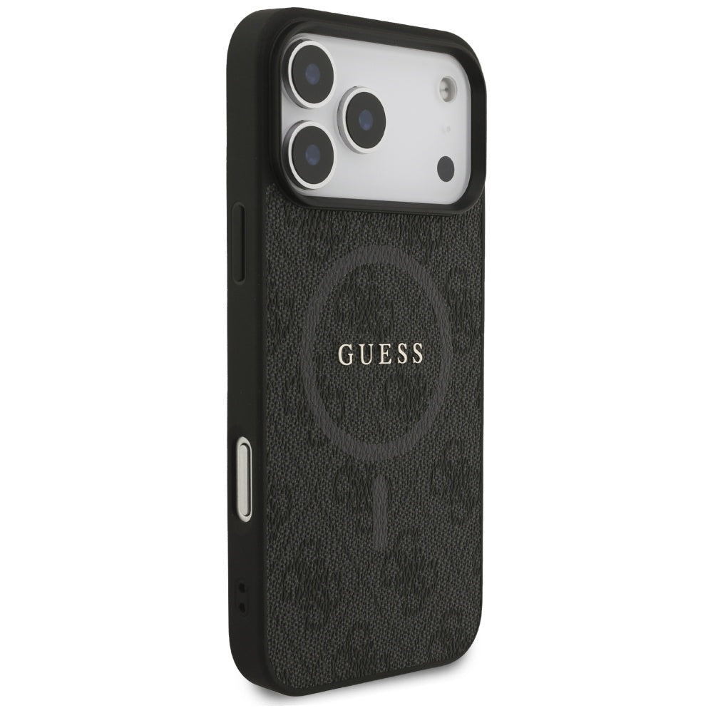 MagSafe hoesje voor Apple iPhone 17 Pro Max, Guess, 4G Ring Classic Logo, Zwart