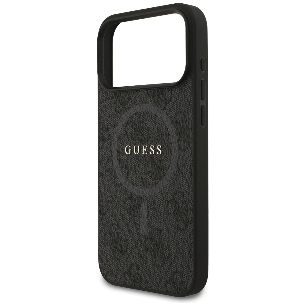 MagSafe hoesje voor Apple iPhone 17 Pro Max, Guess, 4G Ring Classic Logo, Zwart