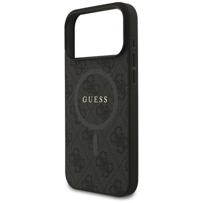 MagSafe hoesje voor Apple iPhone 17 Pro Max, Guess, 4G Ring Classic Logo, Zwart