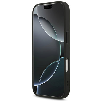 MagSafe hoesje voor Apple iPhone 17 Pro Max, Guess, 4G Triangle Strass, Zwart