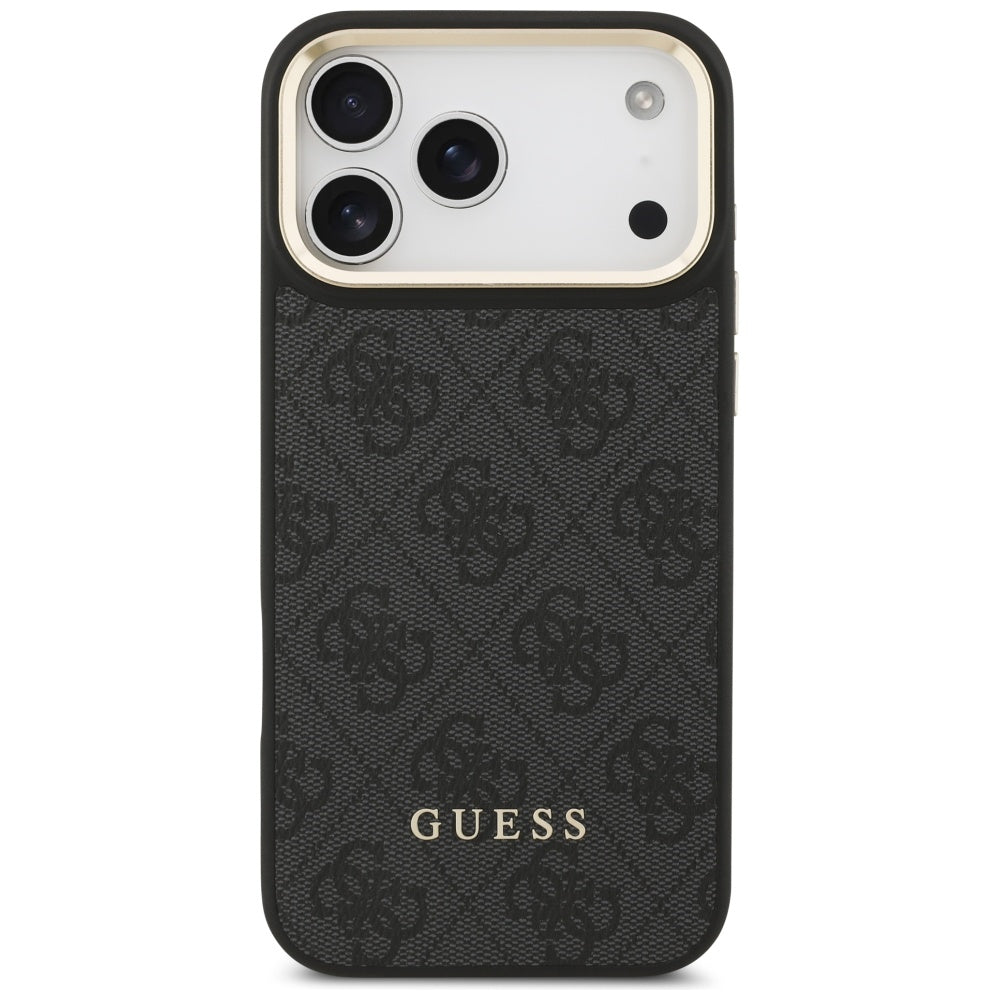 MagSafe hoesje voor Apple iPhone 17 Pro Max, Guess, Cardslot 4G, Zwart