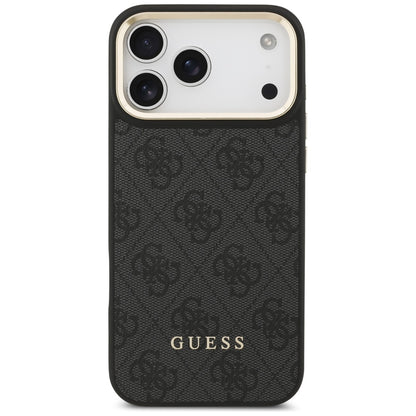 MagSafe hoesje voor Apple iPhone 17 Pro Max, Guess, Cardslot 4G, Zwart