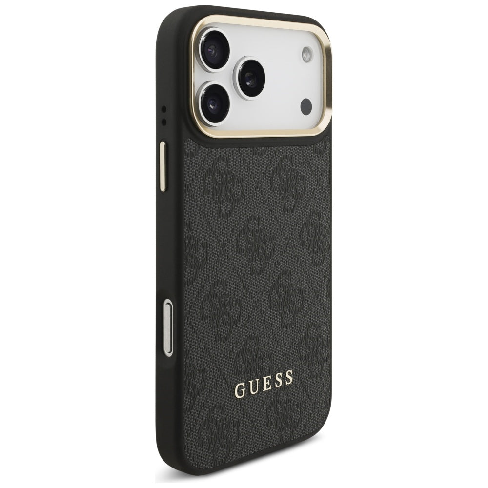 MagSafe hoesje voor Apple iPhone 17 Pro Max, Guess, Cardslot 4G, Zwart