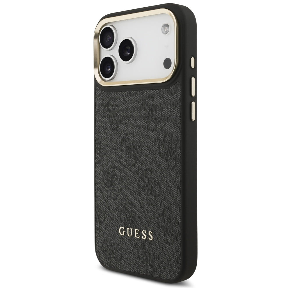 MagSafe hoesje voor Apple iPhone 17 Pro Max, Guess, Cardslot 4G, Zwart