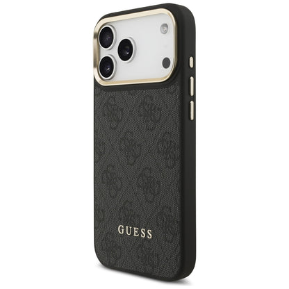 MagSafe hoesje voor Apple iPhone 17 Pro Max, Guess, Cardslot 4G, Zwart