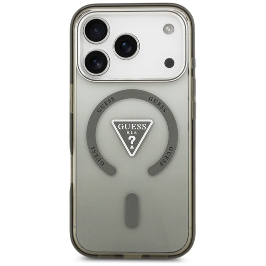 MagSafe hoesje voor Apple iPhone 17 Pro Max, Guess, IML Gradient Triangle Logo, Kaki