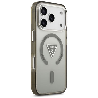 MagSafe hoesje voor Apple iPhone 17 Pro Max, Guess, IML Gradient Triangle Logo, Kaki