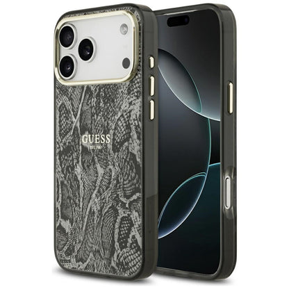 MagSafe hoes voor Apple iPhone 17 Pro Max, Guess, Python Patroon, Zwart