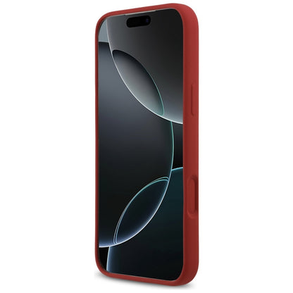 MagSafe hoesje voor Apple iPhone 17 Pro Max, Guess, Script Metal Logo, Roze