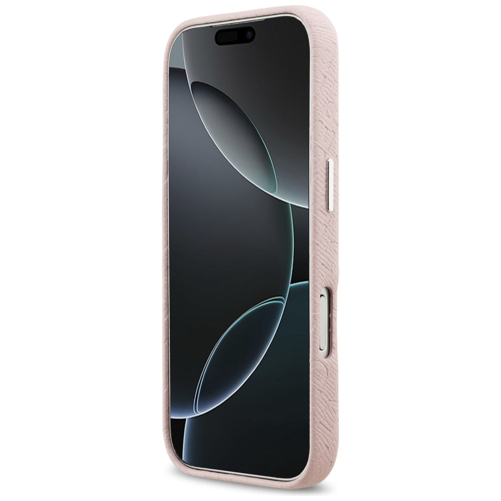 MagSafe hoes voor Apple iPhone 17 Pro Max, Karl Lagerfeld, FW Stamped Karl, Roze