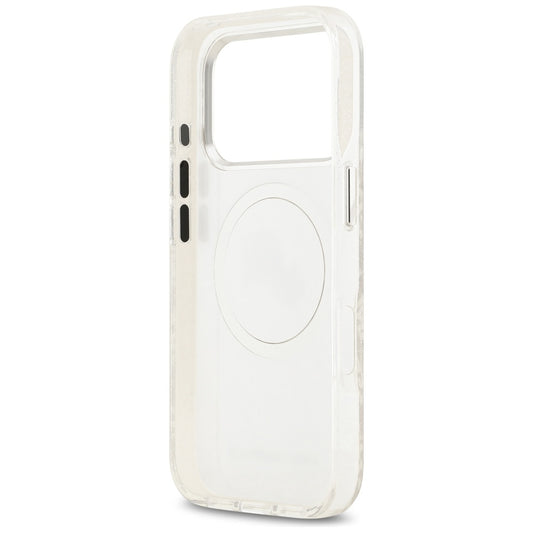 MagSafe hoes voor Apple iPhone 17 Pro Max, Karl Lagerfeld, Glitter Karl & Choupette Head, Wit