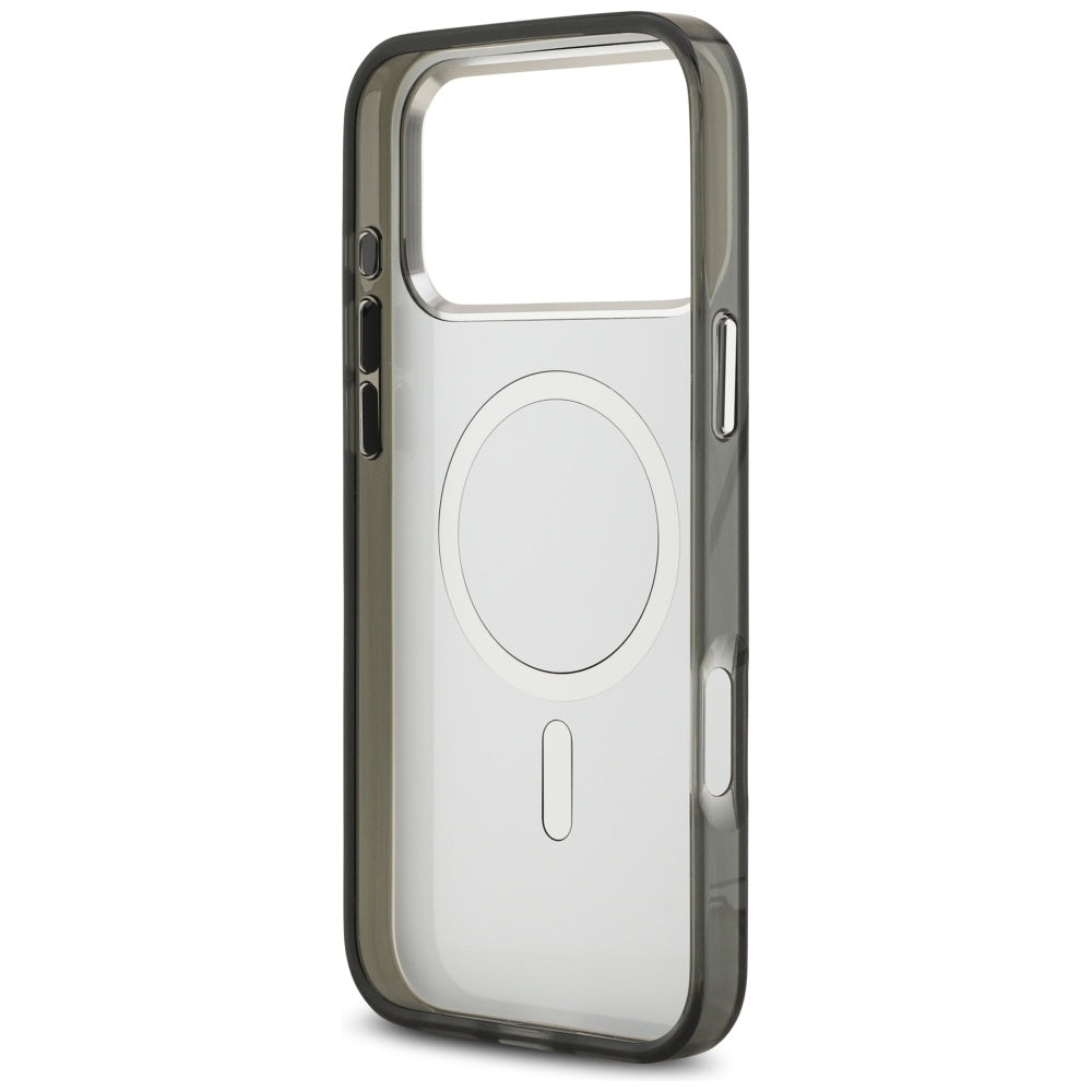 MagSafe hoesje voor Apple iPhone 17 Pro Max, Karl Lagerfeld, IML Aquarelle Logo Karl & Choupette, Zwart