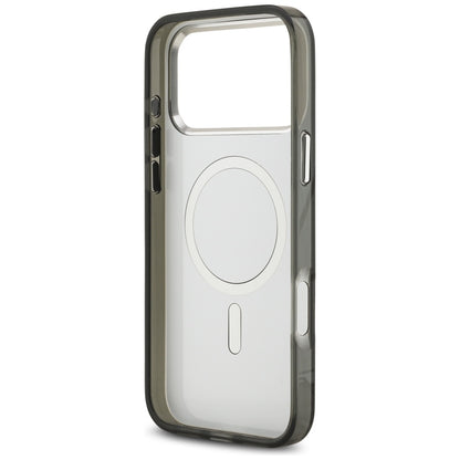 MagSafe hoesje voor Apple iPhone 17 Pro Max, Karl Lagerfeld, IML Aquarelle Logo Karl & Choupette, Zwart