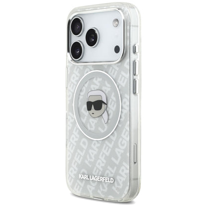MagSafe hoes voor Apple iPhone 17 Pro Max, Karl Lagerfeld, IML Karl`s Head, Gri