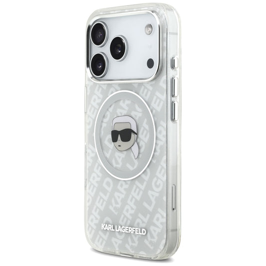 MagSafe hoes voor Apple iPhone 17 Pro Max, Karl Lagerfeld, IML Karl`s Head, Gri