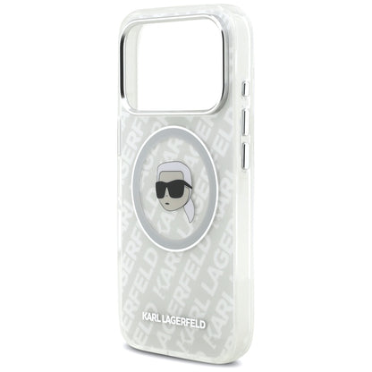 MagSafe hoes voor Apple iPhone 17 Pro Max, Karl Lagerfeld, IML Karl`s Head, Gri