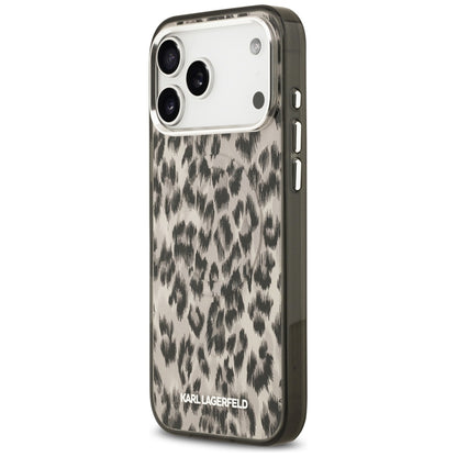 MagSafe Case for Apple iPhone 17 Pro Max, Karl Lagerfeld, IML Leopard Pattern, Brown