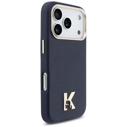 MagSafe Case for Apple iPhone 17 Pro Max, Karl Lagerfeld, Karl Head Logo, Blue