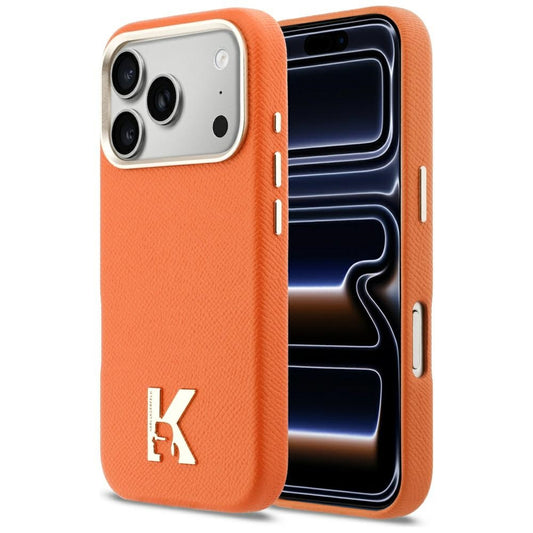 MagSafe hoesje voor Apple iPhone 17 Pro Max, Karl Lagerfeld, Karl Head Logo, Oranje