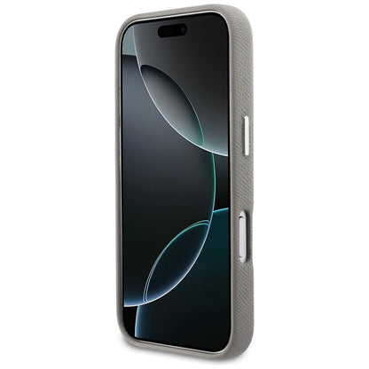 MagSafe hoes voor Apple iPhone 17 Pro Max, Karl Lagerfeld, Saffiano Karl & Choupette Pins, Gri