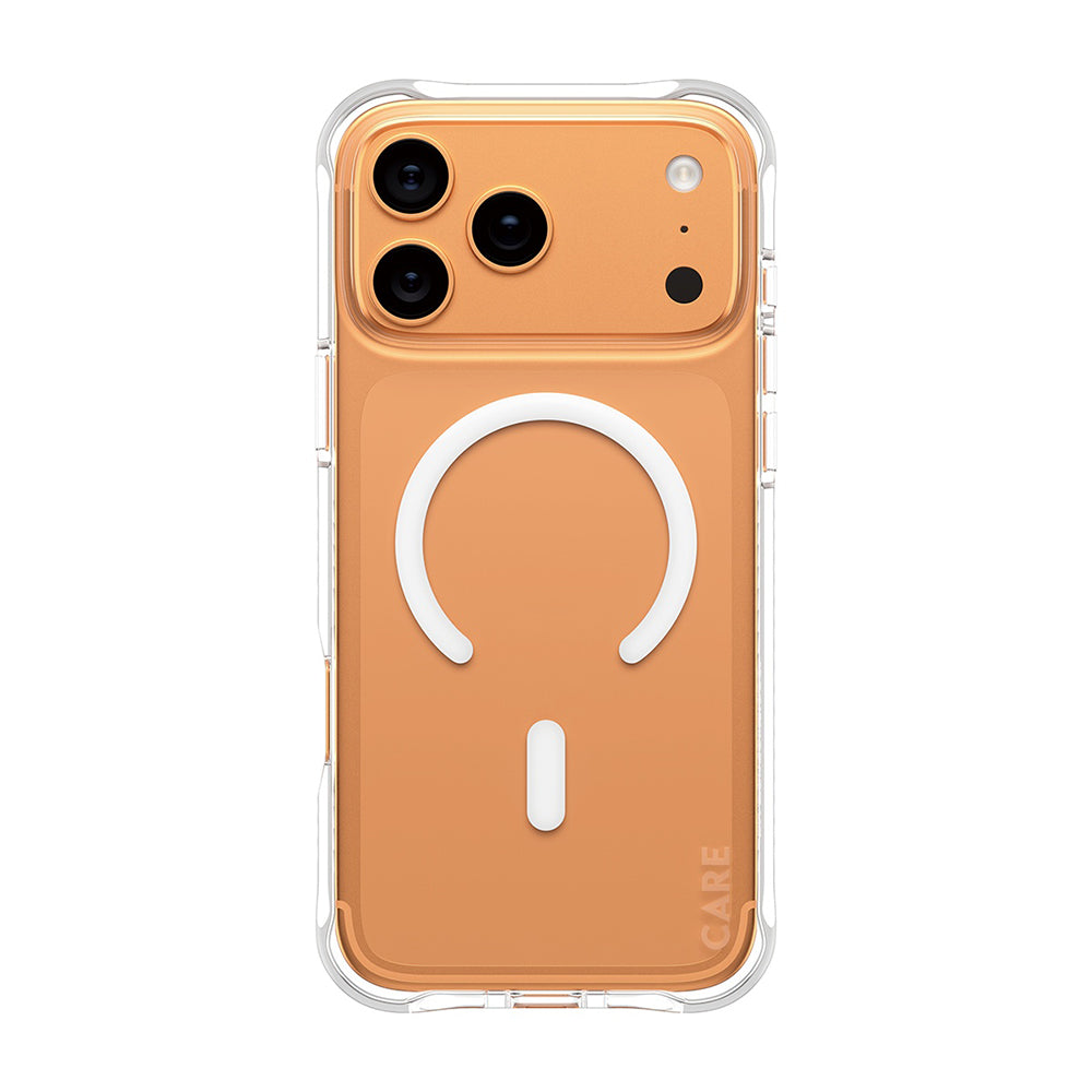 Husa MagSafe pentru Apple iPhone 17 Pro Max, PanzerGlass, Care Fashionable, Transparenta Alba