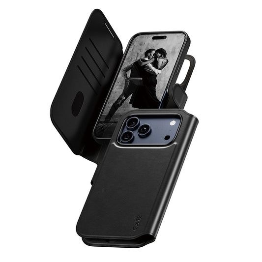 MagSafe hoes voor Apple iPhone 17 Pro Max, PanzerGlass, Care Feature Tango Two-in-One, Zwart