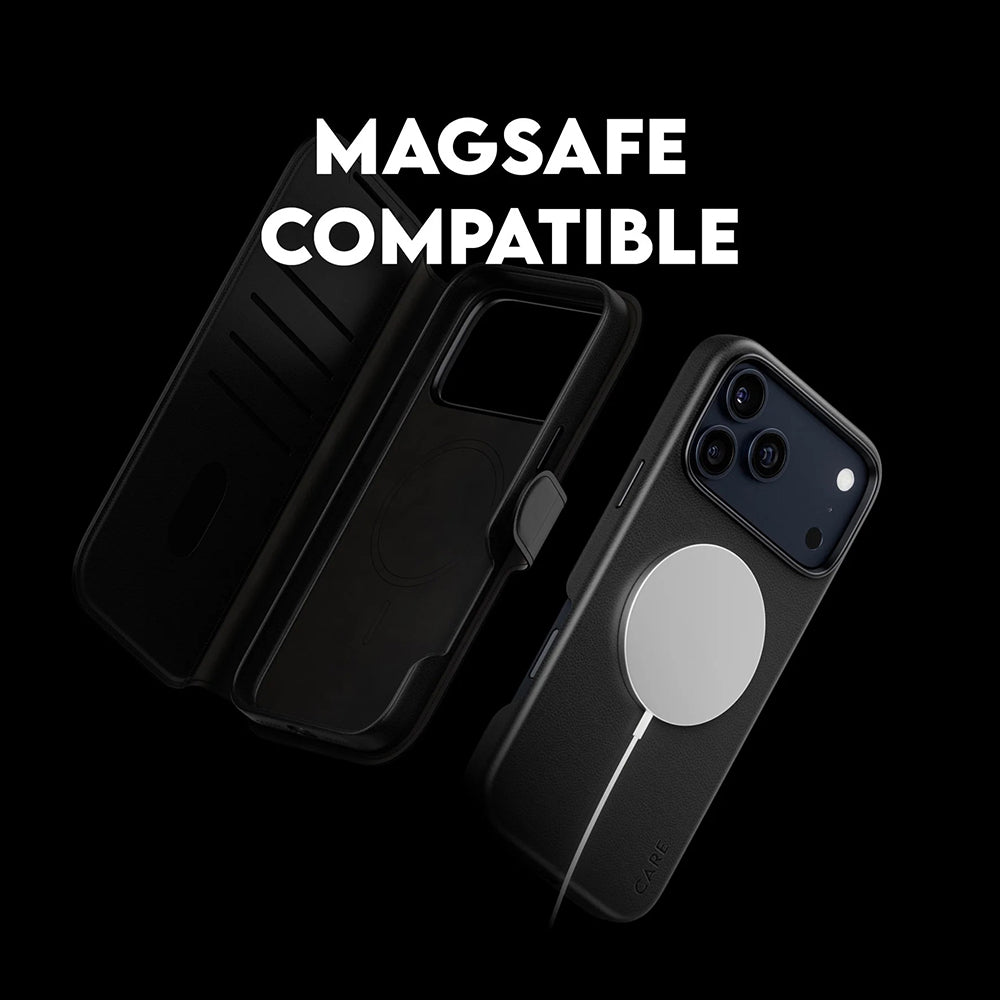 MagSafe hoes voor Apple iPhone 17 Pro Max, PanzerGlass, Care Feature Tango Two-in-One, Zwart