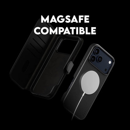 MagSafe hoes voor Apple iPhone 17 Pro Max, PanzerGlass, Care Feature Tango Two-in-One, Zwart