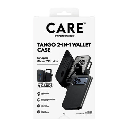 MagSafe hoes voor Apple iPhone 17 Pro Max, PanzerGlass, Care Feature Tango Two-in-One, Zwart
