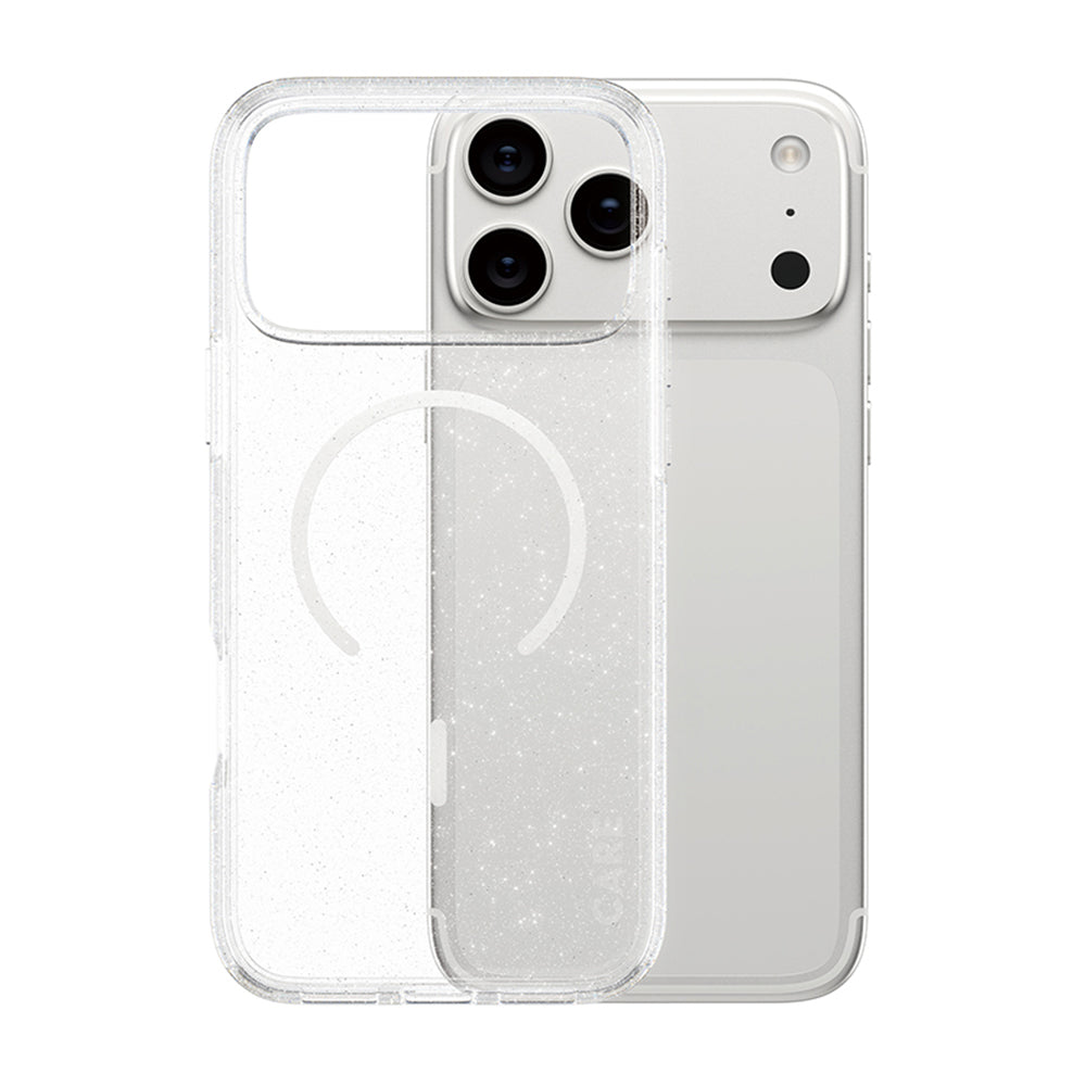 MagSafe hoesje voor Apple iPhone 17 Pro Max, PanzerGlass, Care Urban Explorer Star Lit, Transparant Wit