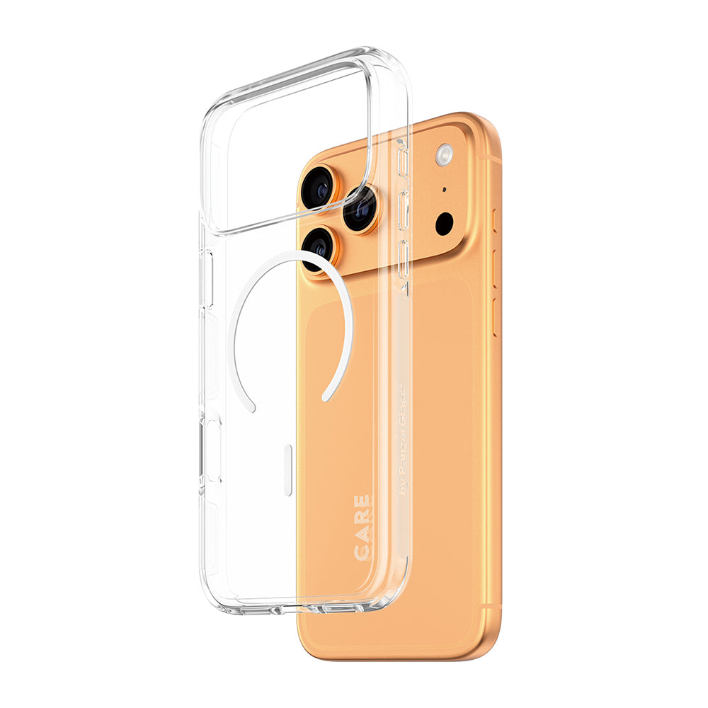 MagSafe hoes voor Apple iPhone 17 Pro Max, PanzerGlass, Care Urban Explorer, Transparant Wit