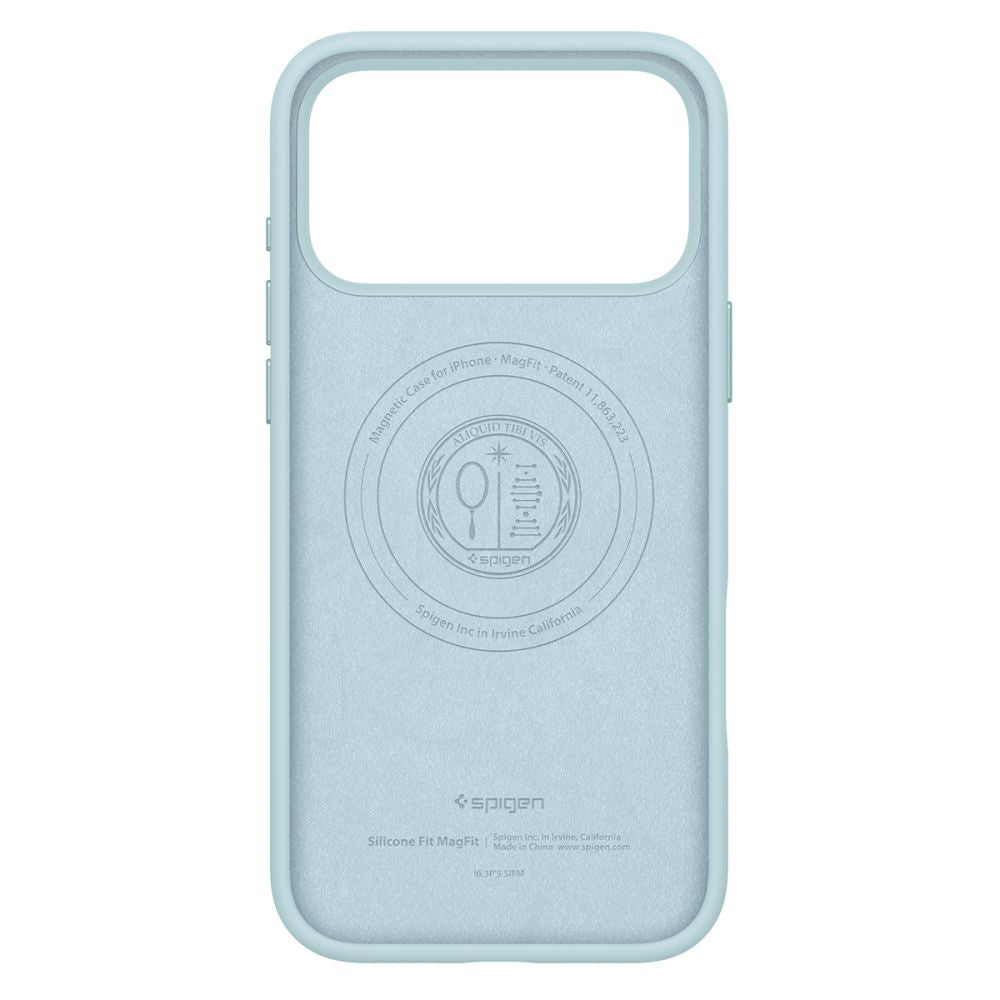 MagSafe hoesje voor Apple iPhone 17 Pro Max, Spigen, Silicone Fit, Blauw