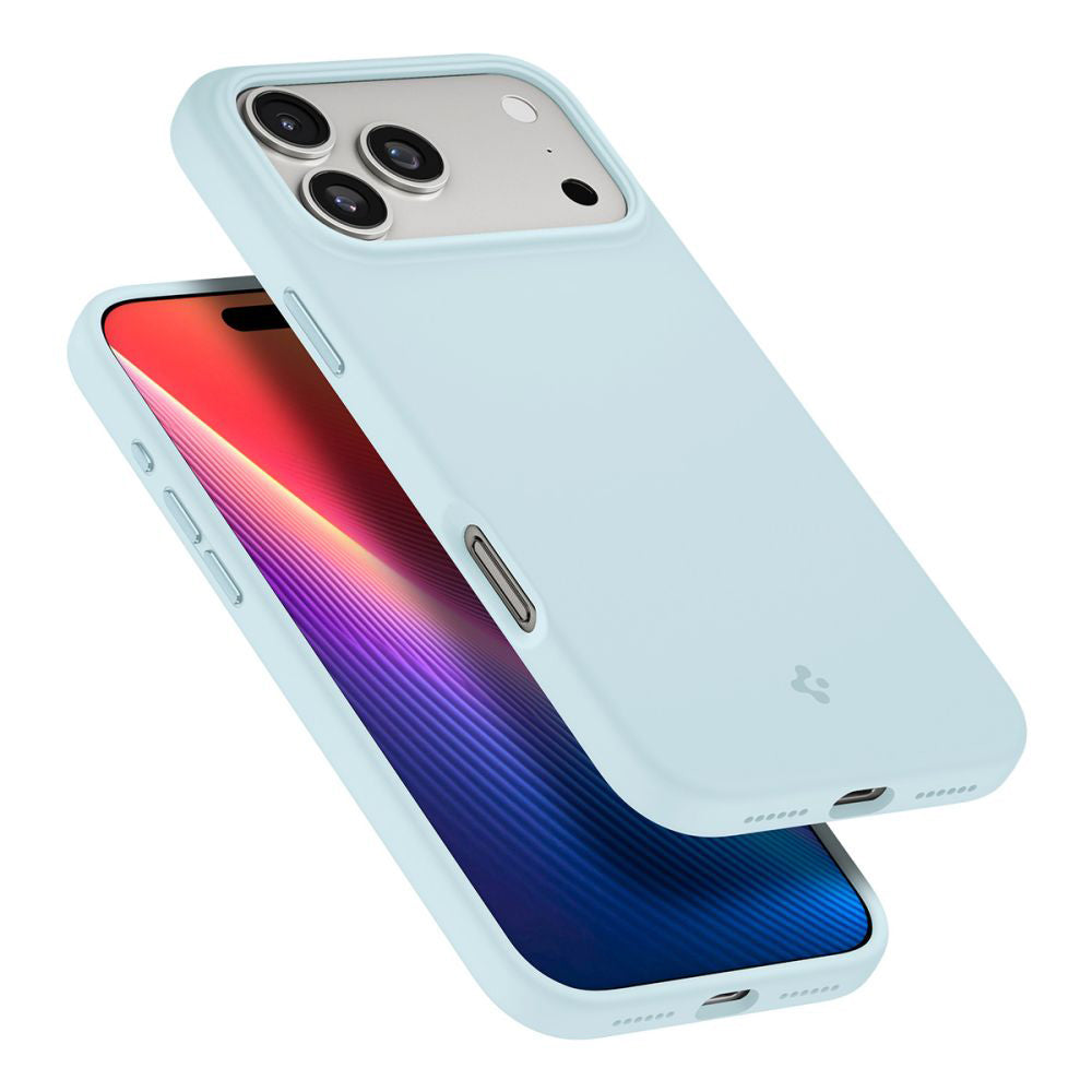 MagSafe hoesje voor Apple iPhone 17 Pro Max, Spigen, Silicone Fit, Blauw