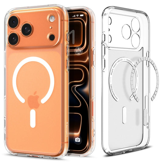 MagSafe hoesje voor Apple iPhone 17 Pro Max, Spigen, Ultra Hybrid, Satijnwit