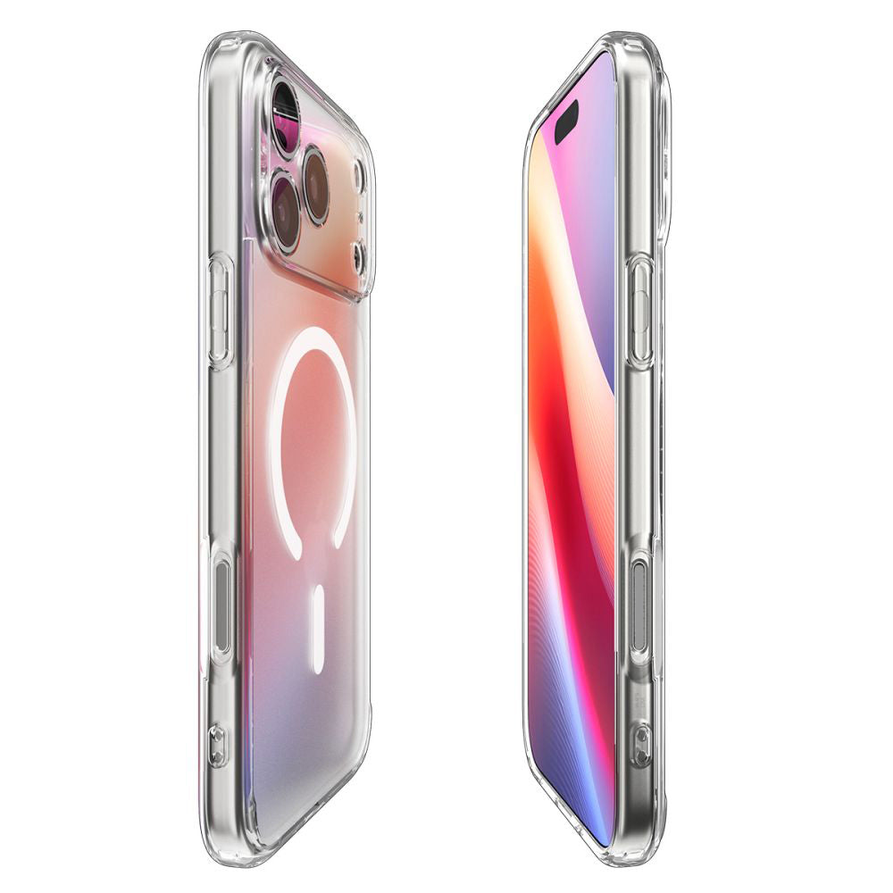 MagSafe hoesje voor Apple iPhone 17 Pro Max, Spigen, Ultra Hybrid, Satijnwit