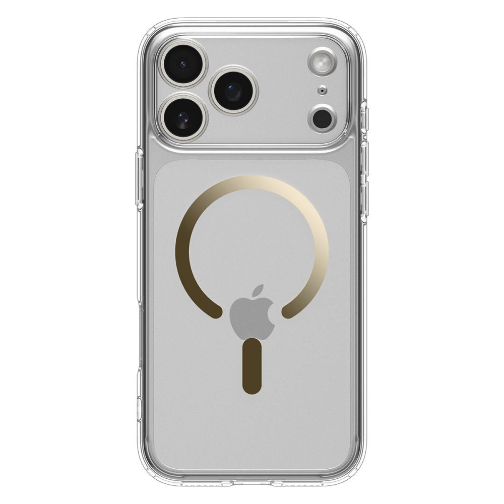 MagSafe hoesje voor Apple iPhone 17 Pro Max, Spigen, Ultra Hybrid, Transparant Goud