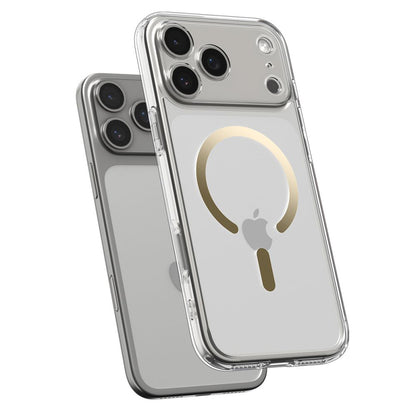 MagSafe hoesje voor Apple iPhone 17 Pro Max, Spigen, Ultra Hybrid, Transparant Goud