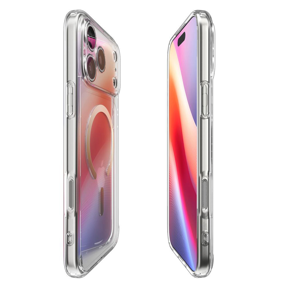MagSafe hoesje voor Apple iPhone 17 Pro Max, Spigen, Ultra Hybrid, Transparant Goud