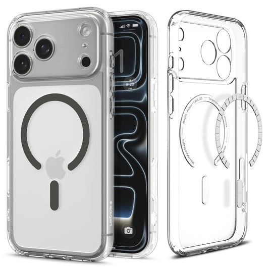 MagSafe hoesje voor Apple iPhone 17 Pro Max, Spigen, Ultra Hybrid, Gri