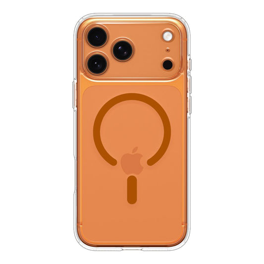 MagSafe Case for Apple iPhone 17 Pro Max, Spigen, Ultra Hybrid, Transparent Orange