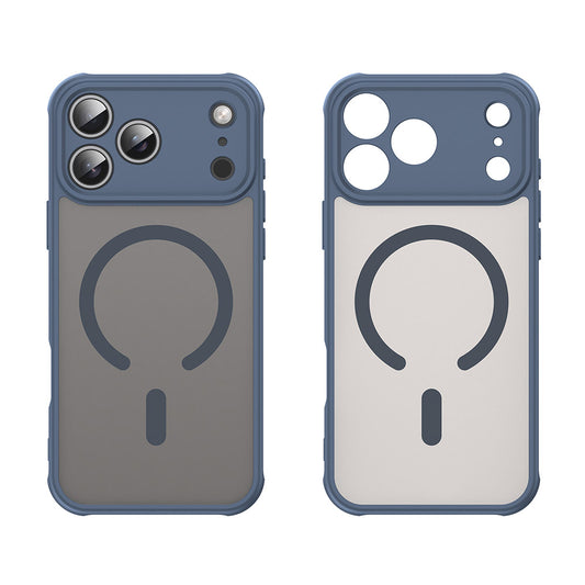 MagSafe hoesje voor Apple iPhone 17 Pro Max, Techsuit, HaloFrost II, Marineblauw