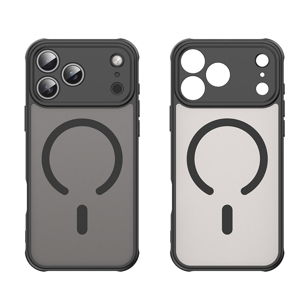MagSafe hoesje voor Apple iPhone 17 Pro Max, Techsuit, HaloFrost II, Zwart
