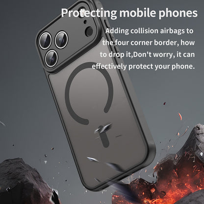 MagSafe hoesje voor Apple iPhone 17 Pro Max, Techsuit, HaloFrost II, Zwart