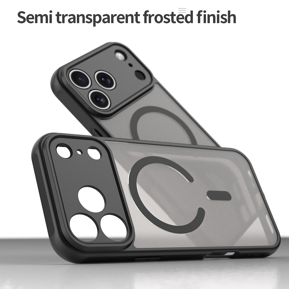 MagSafe hoesje voor Apple iPhone 17 Pro Max, Techsuit, HaloFrost II, Zwart