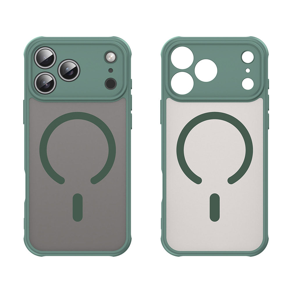 MagSafe hoesje voor Apple iPhone 17 Pro Max, Techsuit, HaloFrost II, Groen